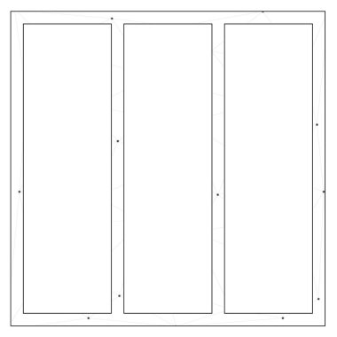 Resimli Simge Arka Planda İzole - Web Wireframe Üçlü