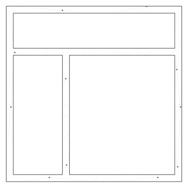Resimli Simge Arka Planda İzole - Web Wireframe Split 