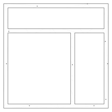 Resimli Simge Arka Planda İzole - Web Wireframe Split 