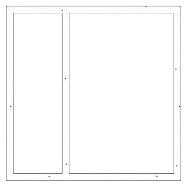 Resimli Simge Arka Planda İzole - Web Wireframe Split 