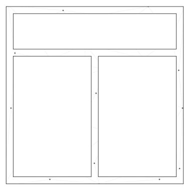 Resimli Simge Arka Planda İzole - Web Wireframe 3 Way 