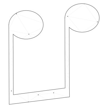 Resimli Simge Arka Planda İzole - Baş Aşağı Quavers