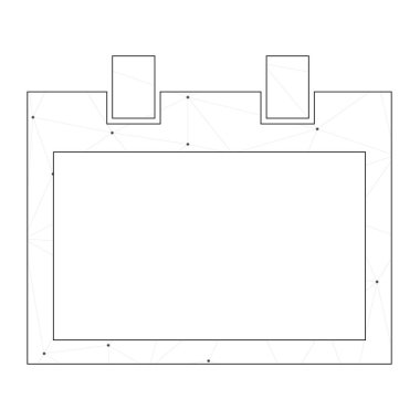 Resimli Simge Arka Planda İzole - Boş Kare Calenda