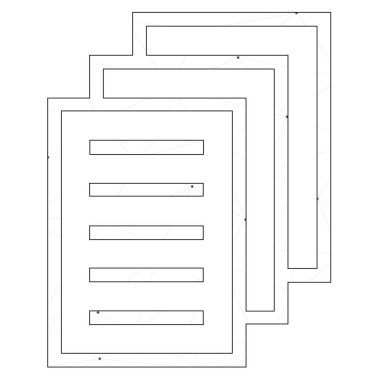 Resimli Simge Arka Planda İzole - Belgeler