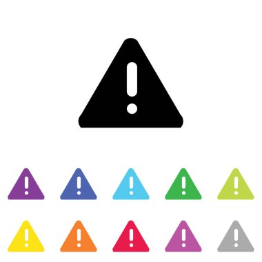 Beyaz Arka Plan'da bir dizi renkte Resimli Simge - 