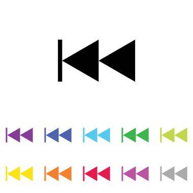 Beyaz Arka Plan'da bir dizi renkte Resimli Simge - 