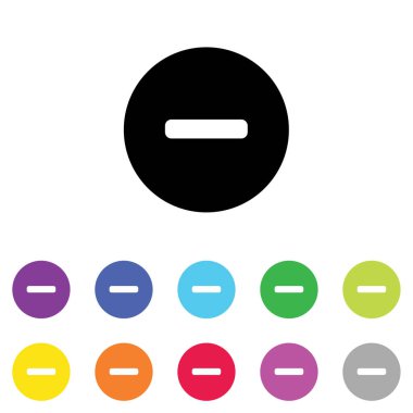 Beyaz Arka Plan'da bir dizi renkte Resimli Simge - 