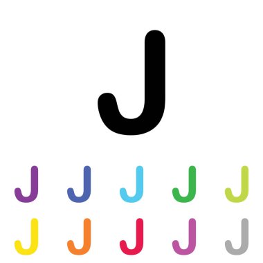 Beyaz Arka Plan'da bir dizi renkte Resimli Simge - 