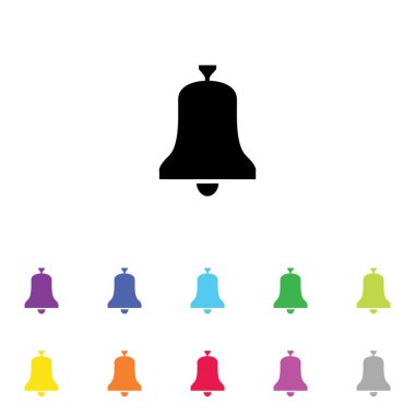 Beyaz Arka Plan'da bir dizi renkte Resimli Simge - 