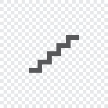 Resimli Simge Arka Planda İzole - Merdivenler