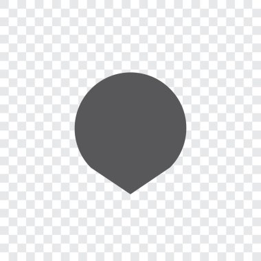 Resimli Simge Arka Planda İzole - Kısa Harita İşaretçisi