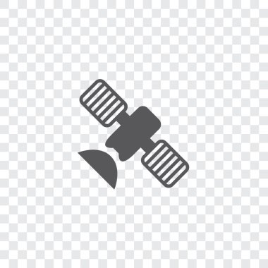 Resimli Simge Arka Planda İzole - Uydu