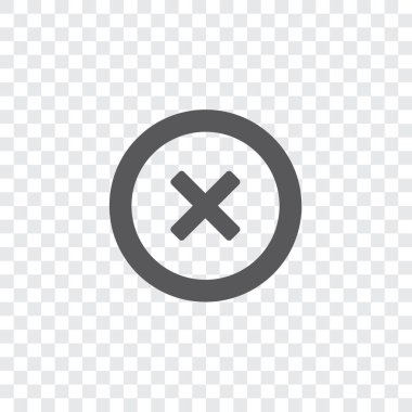 Resimli Simge Arka Planda İzole - Yuvarlak Çapraz-79