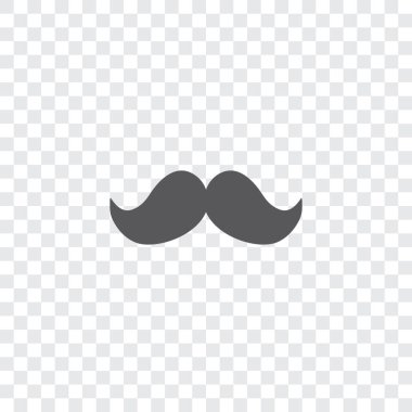 Resimli Simge Arka Planda İzole - Bıyık