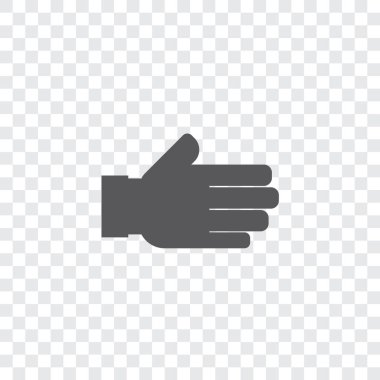 Resimli Simge Arka Planda İzole - El Sıkışma Tarafı