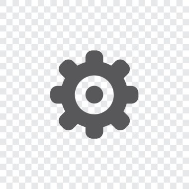 Resimli Simge Arka Planda İzole - Dişli