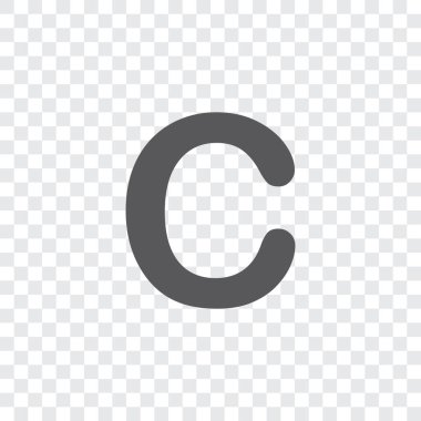 Resimli Simge Arka Planda İzole - C