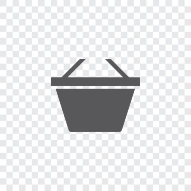 Resimli Simge Arka Planda İzole - Sepet