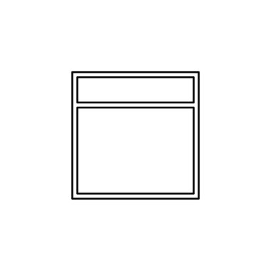 Resimli Simge Arka Planda İzole - Web Wireframe Split 