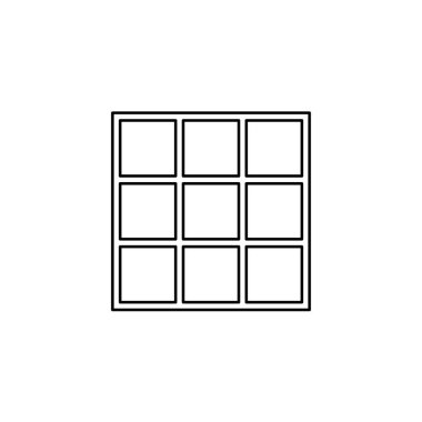 Resimli Simge Arka Planda İzole - Web Wireframe 9 Way 