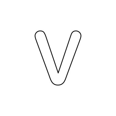 Resimli Simge Arka Planda İzole - V