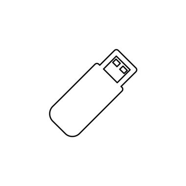 Resimli Simge Arka Planda İzole - Usb Stick