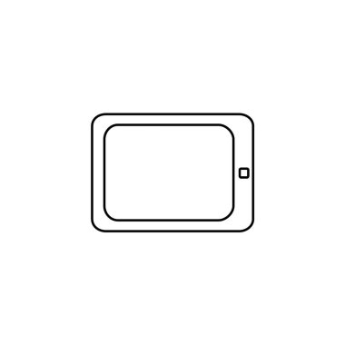 Resimli Simge Arka Planda İzole - Tablet Bilgisayar