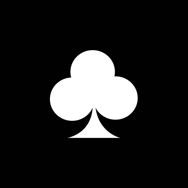 Ілюстрована ікона ізольована на тлі - клубні карткові костюми — стоковий вектор