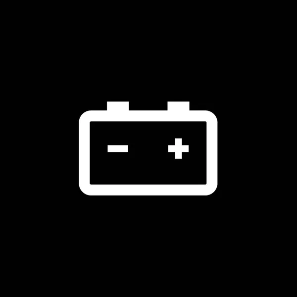 Geïllustreerd pictogram geïsoleerd op een achtergrond-batterij waarschuwing — Stockvector