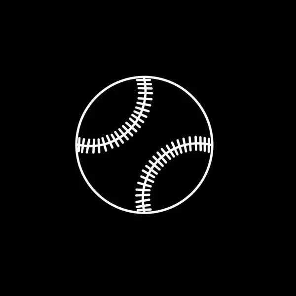 Icono ilustrado aislado en un fondo - Béisbol — Vector de stock