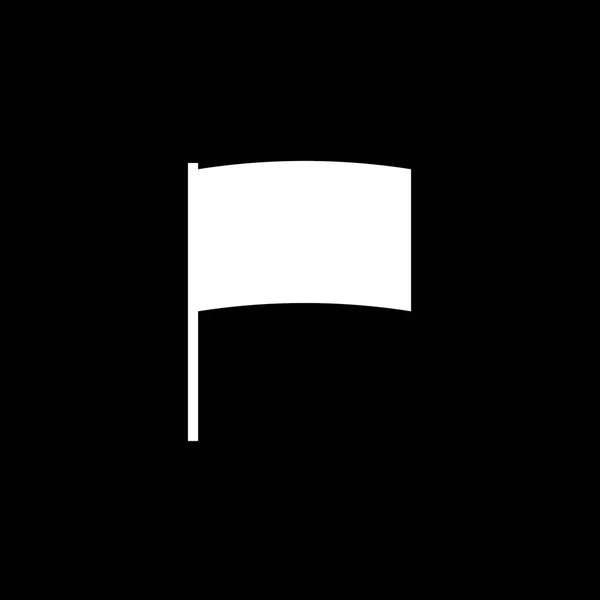 Ikona ilustrowana na białym tle-flaga łuku — Wektor stockowy