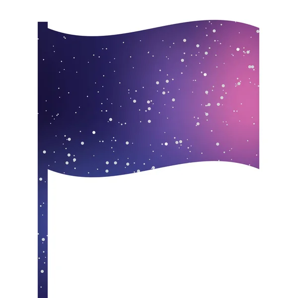 Ilustrowana ikona izolowane na tle-Waving Flag — Wektor stockowy