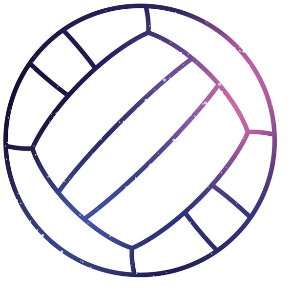Ikone isoliert auf einem Hintergrund - Volleyball — Stockvektor