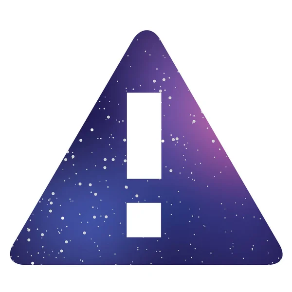 Icône illustrée isolée sur un fond - Exclamation triangle — Image vectorielle
