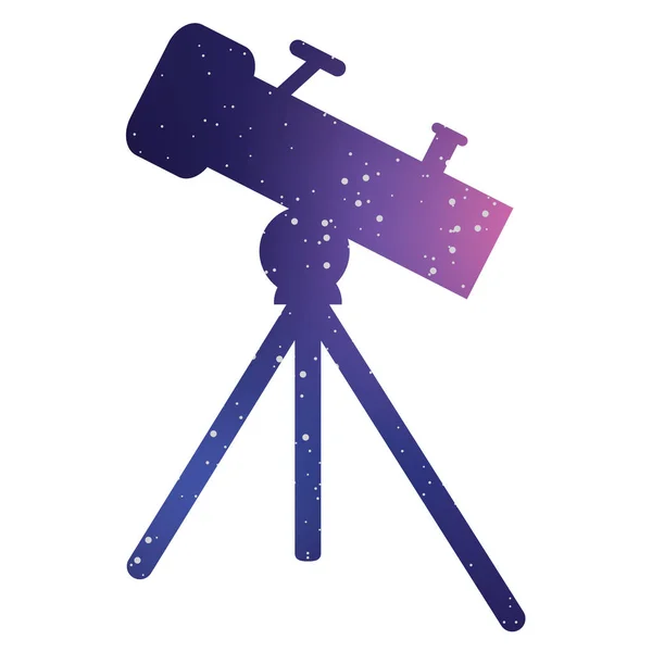 Ilustrowana ikona izolowane na tle-teleskop — Wektor stockowy