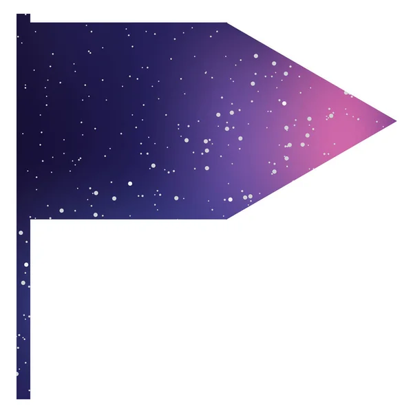 Illusztrált Icon izolált a háttér-téglalap alakú háromszög — Stock Vector
