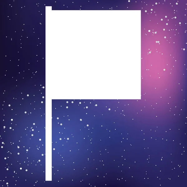 Obrazová ikona izolovaná na pozadí – čtvercový příznak — Stockový vektor