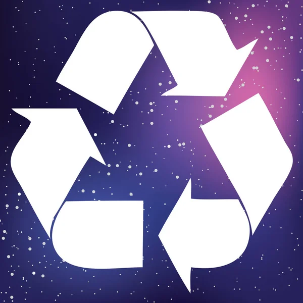 Geïllustreerd icoon geïsoleerd op een achtergrond-recycling — Stockvector