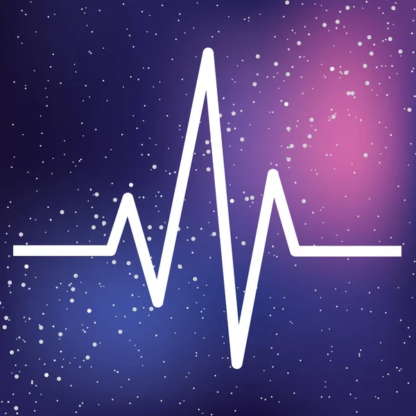 Ілюстрована ікона ізольована на тлі - серцебиття — стоковий вектор