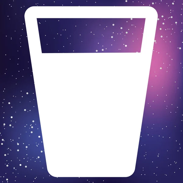 Ícone Ilustrado Isolado em Fundo - Cup Drink — Vetor de Stock