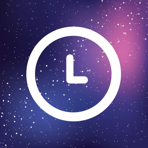 Illustrerad ikon isolerad på en bakgrunds klocka — Stock vektor
