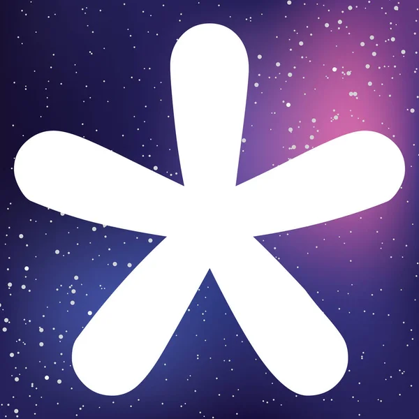 Ilustrowana ikona izolowane na tle-Blobbed Star — Wektor stockowy