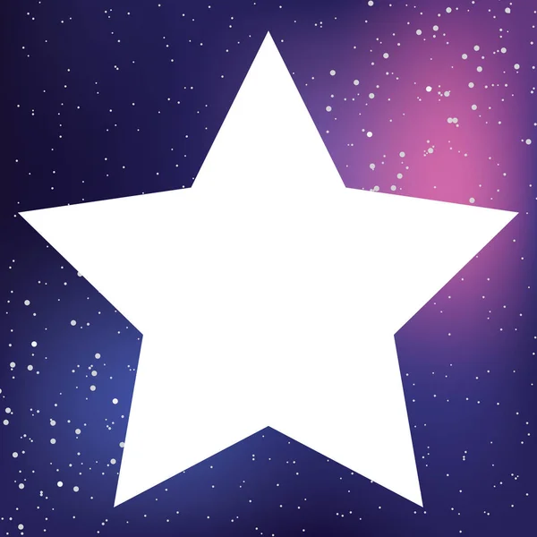 Ілюстрована ікона ізольована на тлі - 5 загострена зірка — стоковий вектор