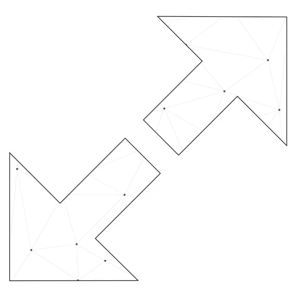 Illustriertes Symbol isoliert auf einem Hintergrund - Vergrößern — Stockvektor
