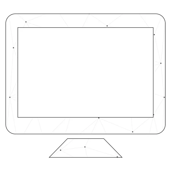 Geïllustreerd icoon geïsoleerd op een achtergrond-televisie — Stockvector