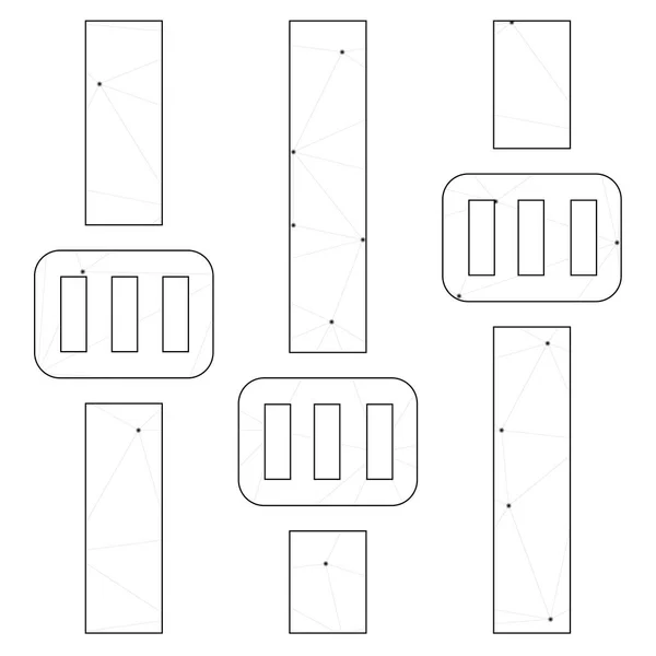 Icône illustrée isolée sur un fond - Paramètres — Image vectorielle