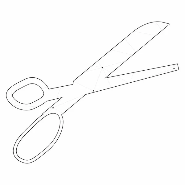 Illustrated Icon Isolated on a Background - Scissors — Stock Vector