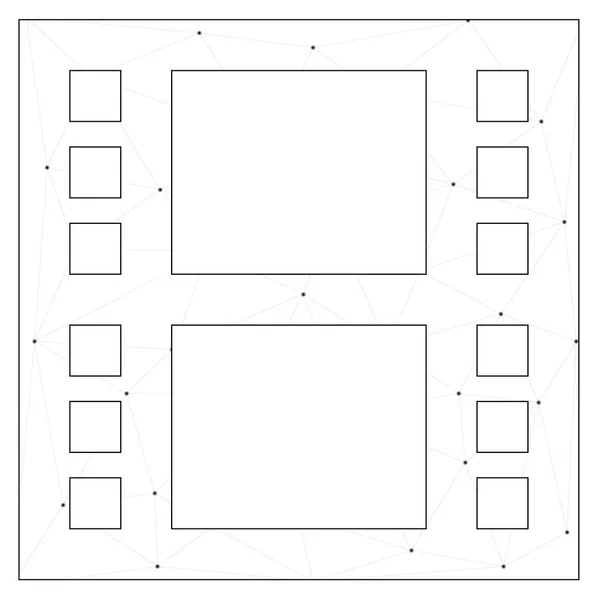 Illusztrált ikon elszigetelt a háttérben-Movie Reel — Stock Vector