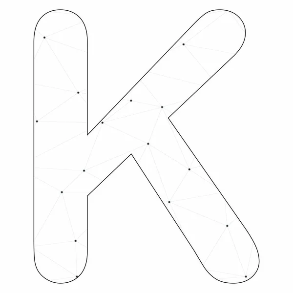 Εικονογραφημένο εικονίδιο απομονωμένο σε φόντο-K — Διανυσματικό Αρχείο