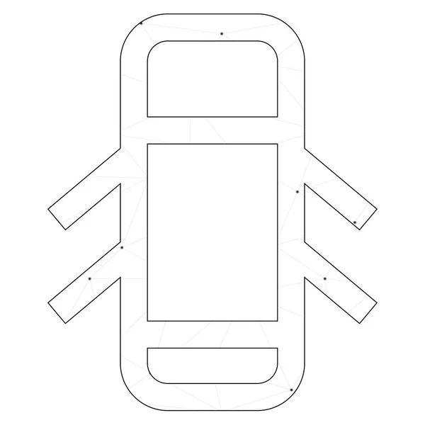 Ícone ilustrado isolado em um fundo - Portas abertas —  Vetores de Stock